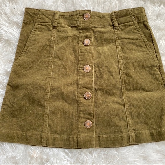 NWT Forever 21 Corduroy Button Down Skirt S - Picture 3 of 9